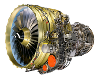 PIcture of an aircraft engine