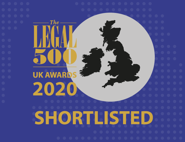 Legal 500 UK Awards 2020, shortlisted for International Arbitration Set of the Year
