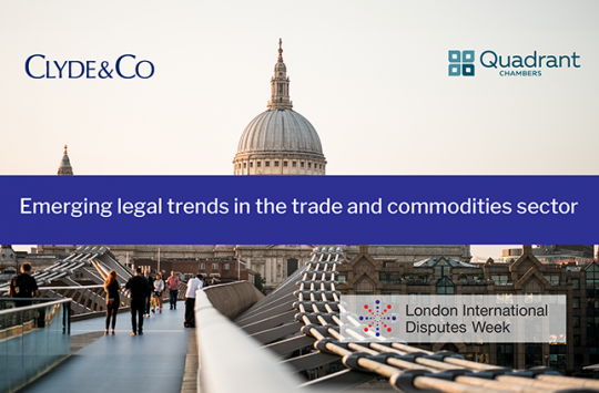 LIDW Member-Hosted Event: Emerging legal trends in the trade and commodities sector