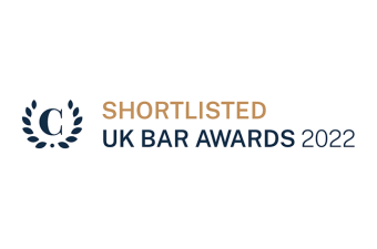 Shortlisted at Chambers and Partners UK Bar 2022