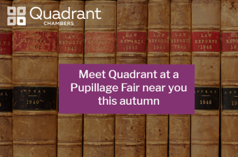 Meet Quadrant at a Pupillage Fair near you this autumn